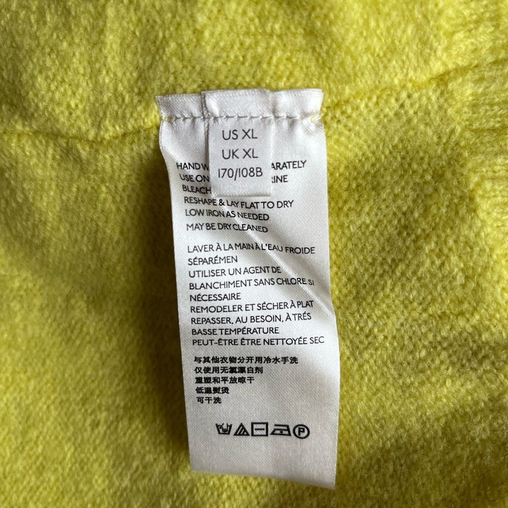 Free People Afterglow Mock Neck Lime Wool Blend Oversized XL Boho OB982299 Lime - Picture 5 of 9